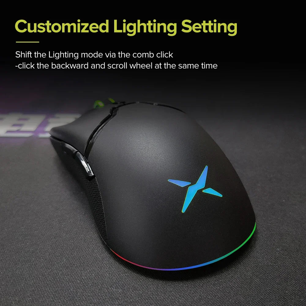 Delux M800PRO PAW3370 RGB Optical Wireless Gaming Mouse 19000