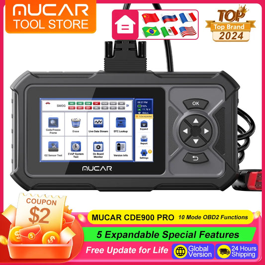 MUCAR CDE900 PRO OBD2 Scanner Diagnostic Scan Tool