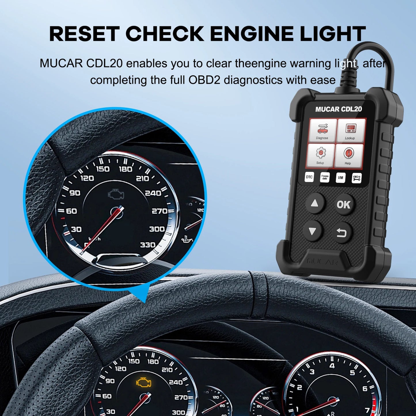 MUCAR CDL20 Obd2 Scanner Diagnostic Tool