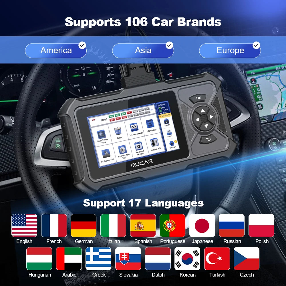 MUCAR CDE900 PRO OBD2 Scanner Diagnostic Scan Tool