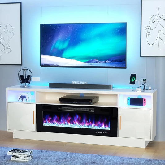 Electric Fireplace TV Stand-Led Entertainment Center