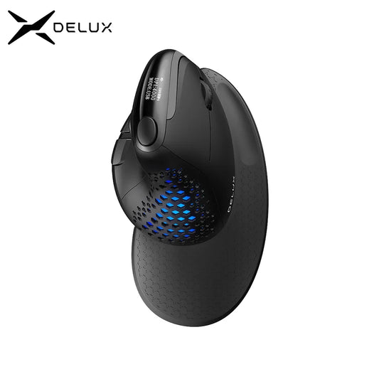 Delux M618XSD Seeker Ergonomic Vertical Mouse with OLED Screen