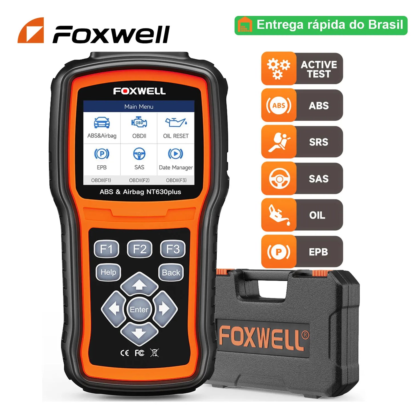 Foxwell NT630 Plus OBD2 Automotive Scanner Engine