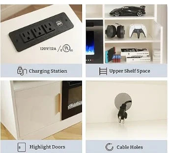 Electric Fireplace TV Stand-Led Entertainment Center