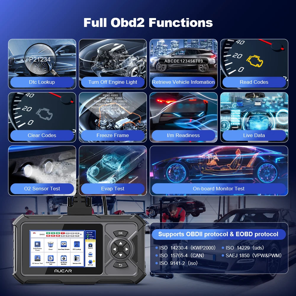 MUCAR CDE900 PRO OBD2 Scanner Diagnostic Scan Tool